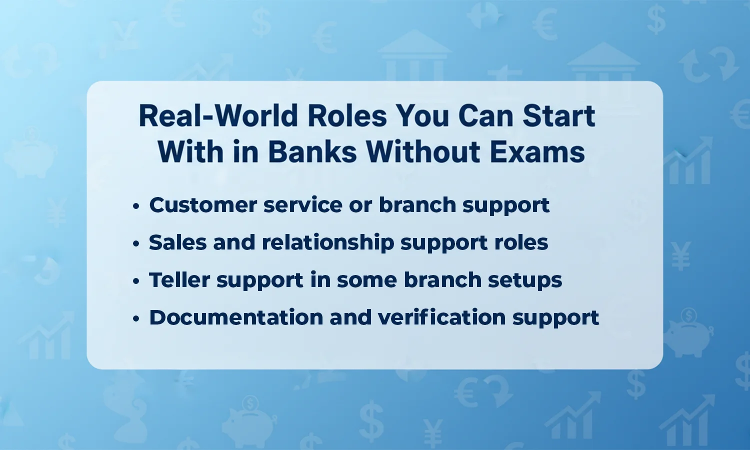 bank jobs without exam