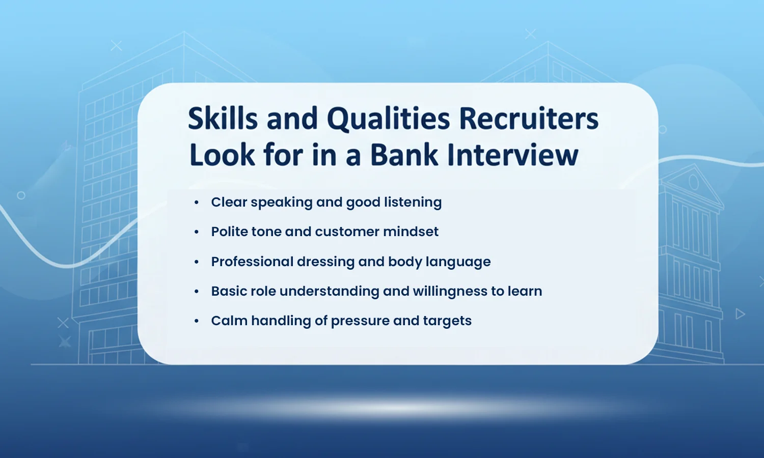 bank interview